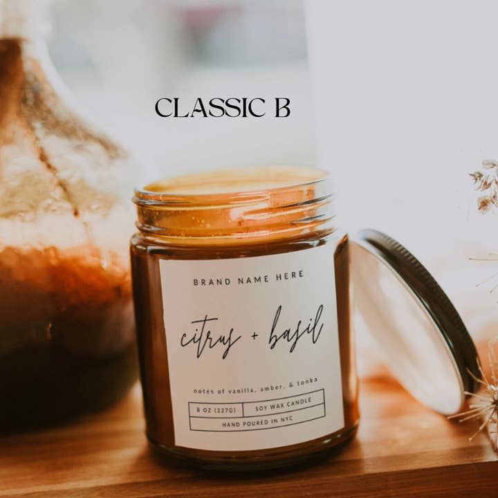 Good Girl Market - Wholesale Jar/Filled Candle - Custom Candle with Custom Label for Business/Shop1