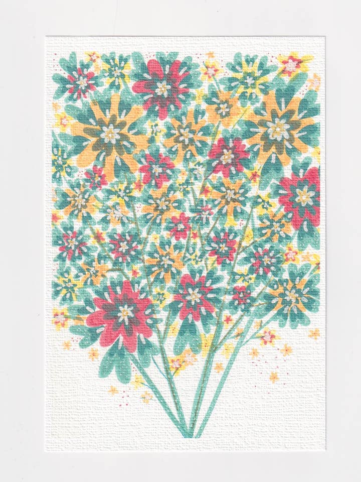 Blombukett Litet konsttryck för wholesale av Jenny Robson Design