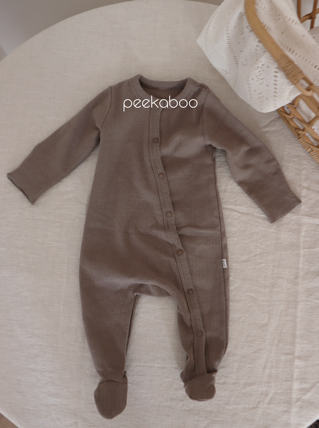 peekaboo - Wholesale Rompertje - Baby - Rompertje voor pasgeboren baby's met katoenen oogjes en lange mouwen op de voet F/W6