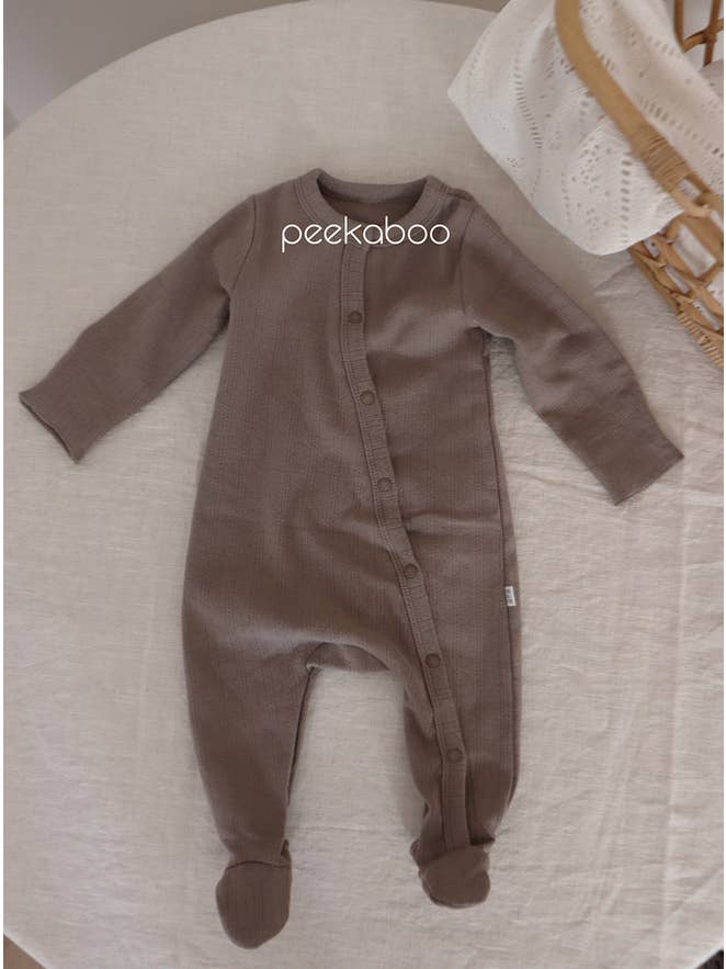 peekaboo - Vente Barboteuse – bébé - Barboteuse à manches longues à œillets en coton pour nouveau-né F/W6