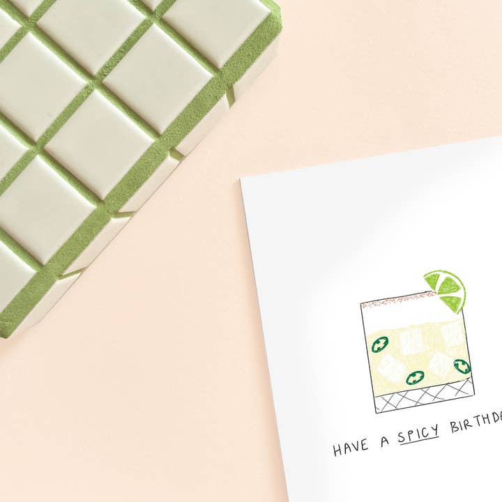 Fab Gab - Wholesale Birthday Card - Spicy Margs Cocktail Birthday Card - Pun - Funny - Humour - Alcohol - Greeting Cards - A61