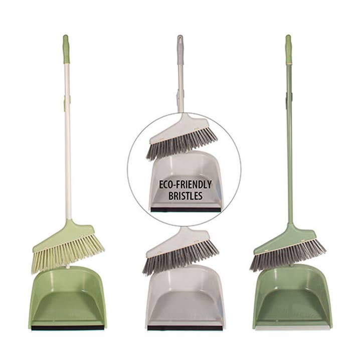 Deluxe Import Trading - Wholesale Broom - Fresh Start Plastic Broom & Dustpan