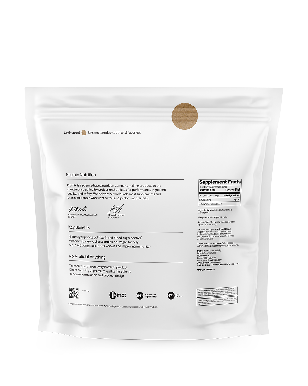 Promix - Vente Poudres protéinées/superaliments - Glutamine2