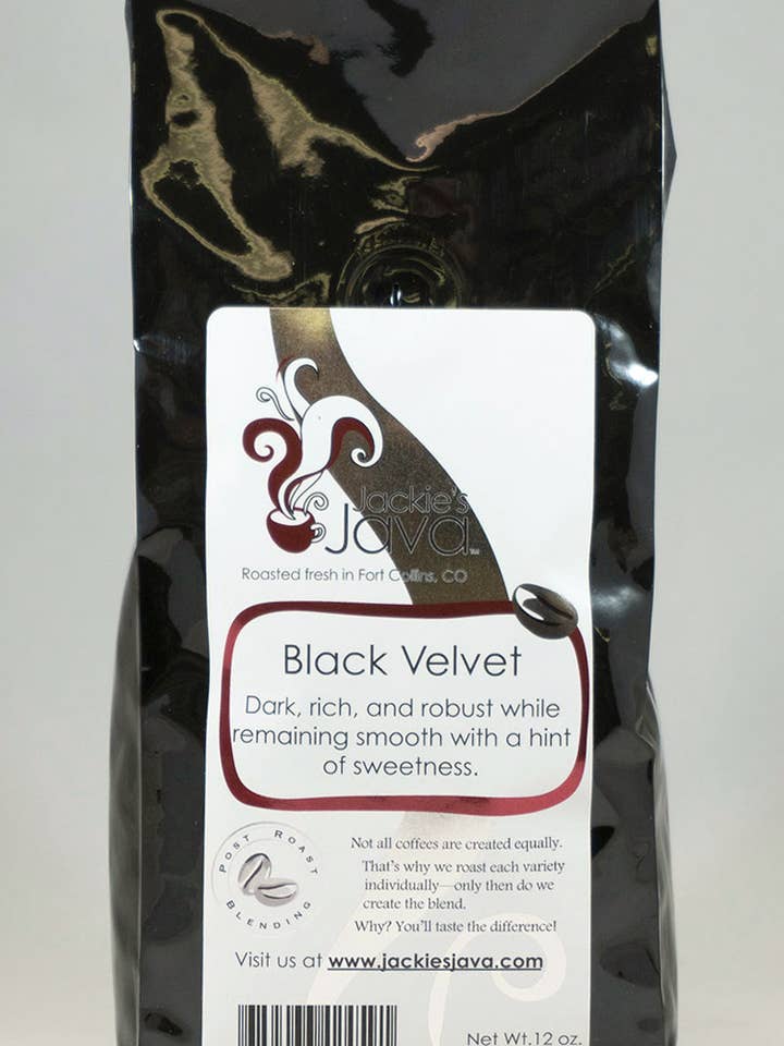 Black Velvet Coffee for wholesale by Jackies Java