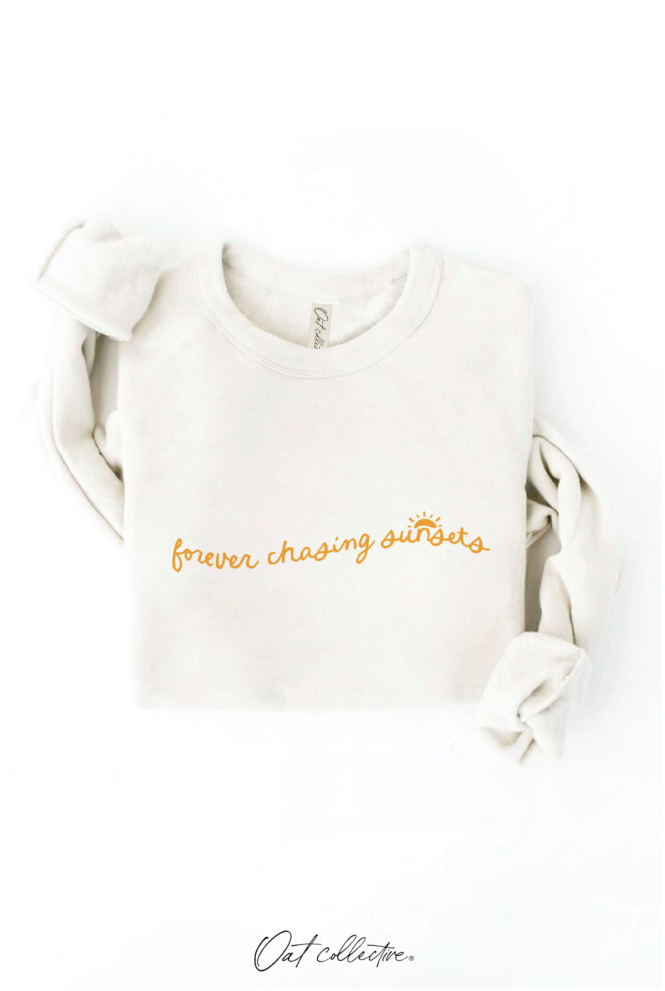 OAT COLLECTIVE - Wholesale Graphic Sweatshirt - Women's - FOREVER CHASING SUNSETS  Graphic Sweatshirt10