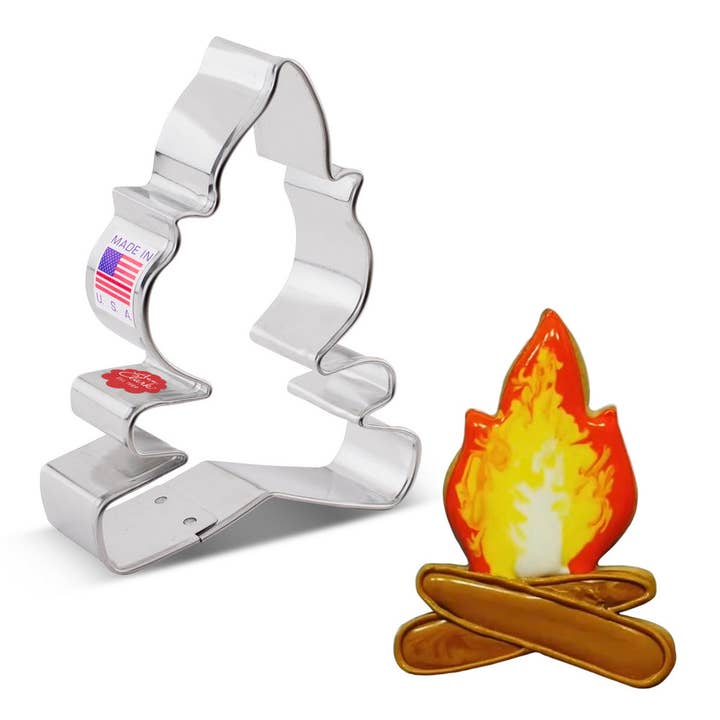 Campfire Cookie Cutter. (Bag of 1 Dozen) for wholesale by Ann Clark
