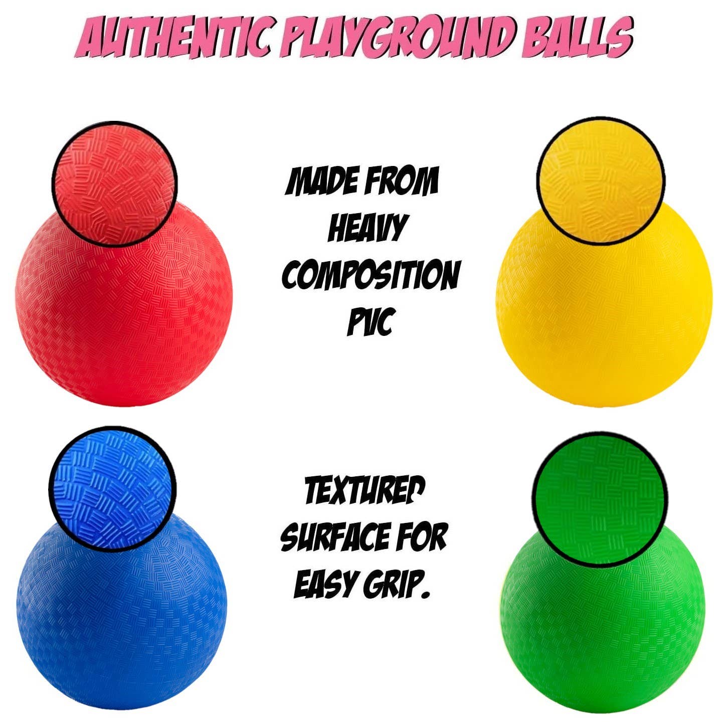 New Bounce - Wholesale Sports Ball - Kids - Playground Dodge Ball - PG 8.5"  - Assorted Colors2