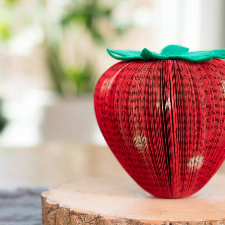 Root To Vine - Wholesale Decorative Tabletop Object - Strawberry Decor-Book Gift-Paper Anniversary-Summer Fruit
