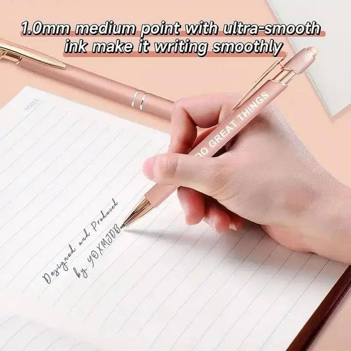 Girlfriends Ink - Wholesale Pen - Multipurpose Retractable Ballpoint Pens with Quotes1