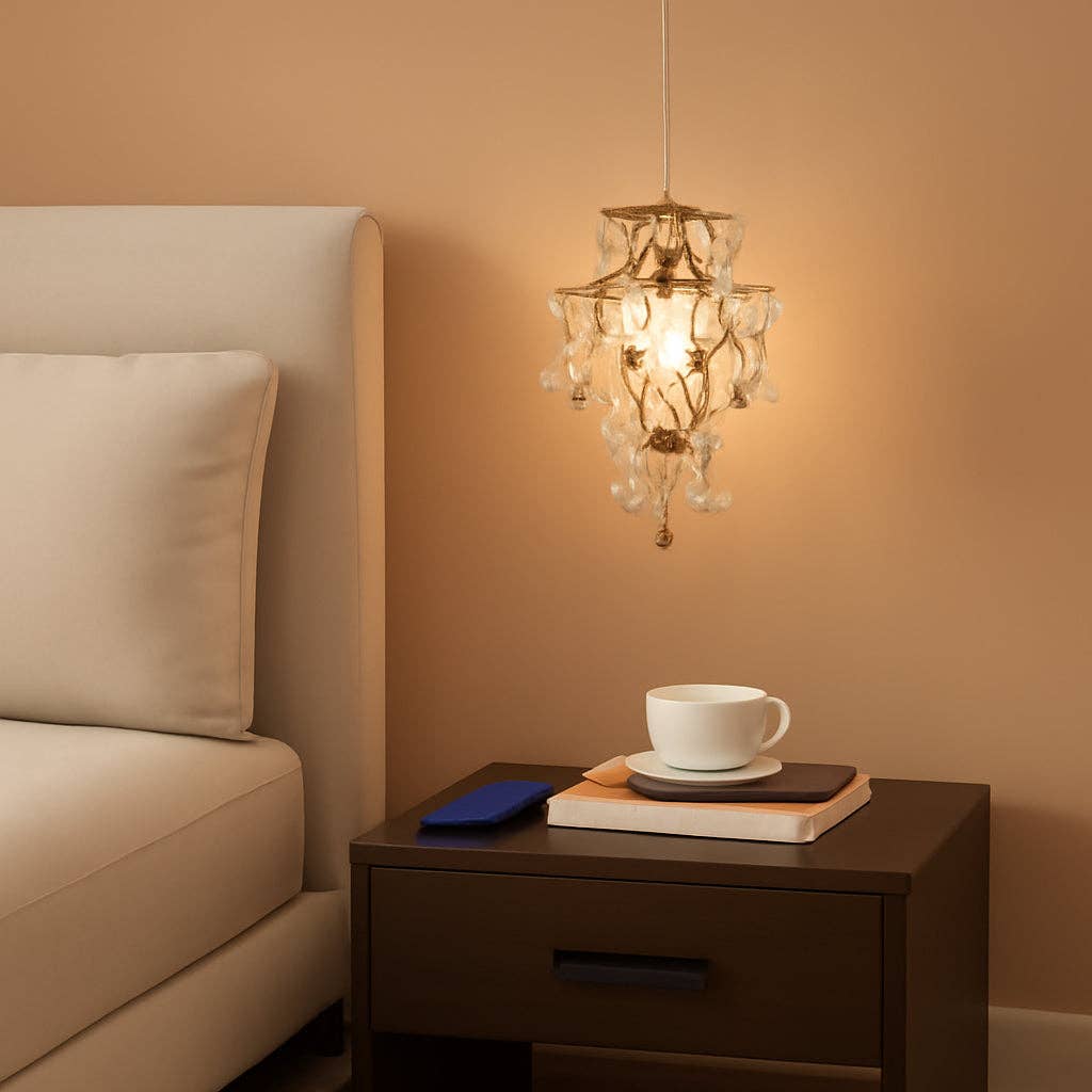 ShipItFurniture - Wholesale Chandelier/Hanging Light - Gold Crystal Mini Chandelier Pendant Light Plug In0