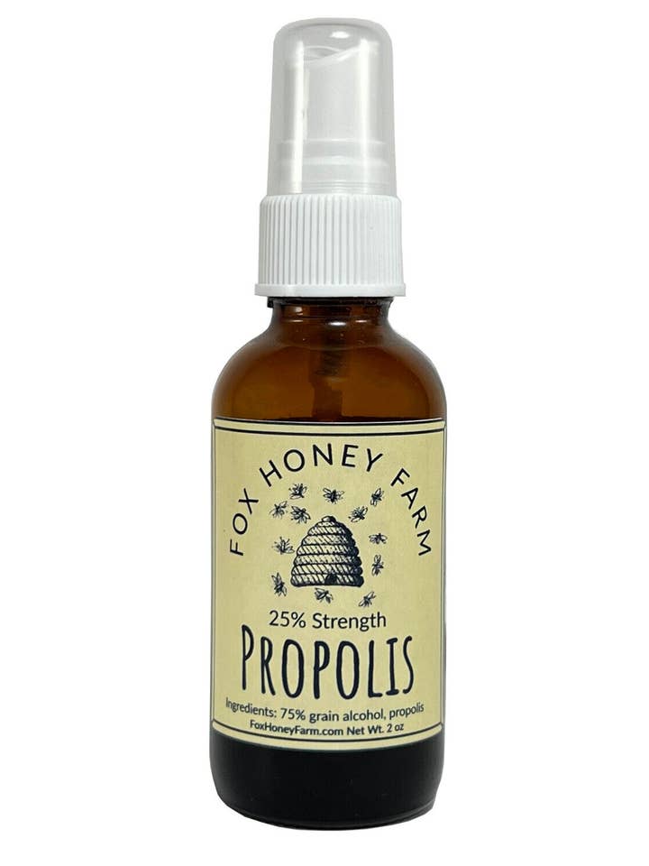 Bee Propolis Spray 2oz. for wholesale by Fox Honey Farm