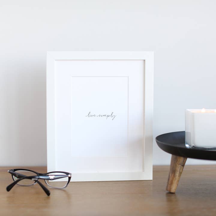 Live Simply - Kunstdruck für den Großhandel von Wrinkle & Crease Paper Products