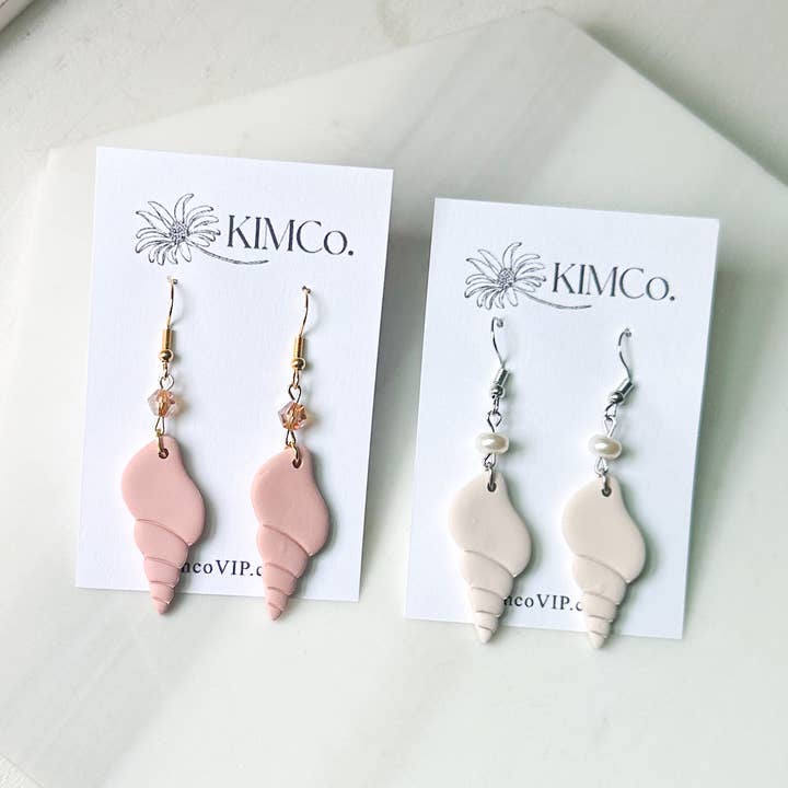 Orecchini in Argilla Polimerica - Spiaggia/Costiera - Conchiglie per la vendita all'ingrosso da parte di KIMCo.