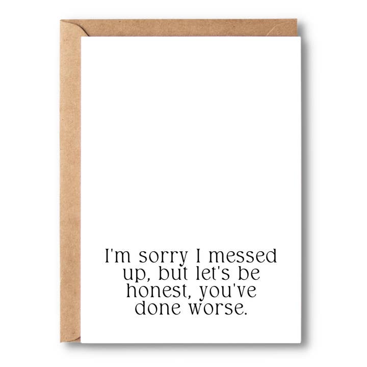 Je suis désolée d'avoir foiré pour la vente par Simple Scribble