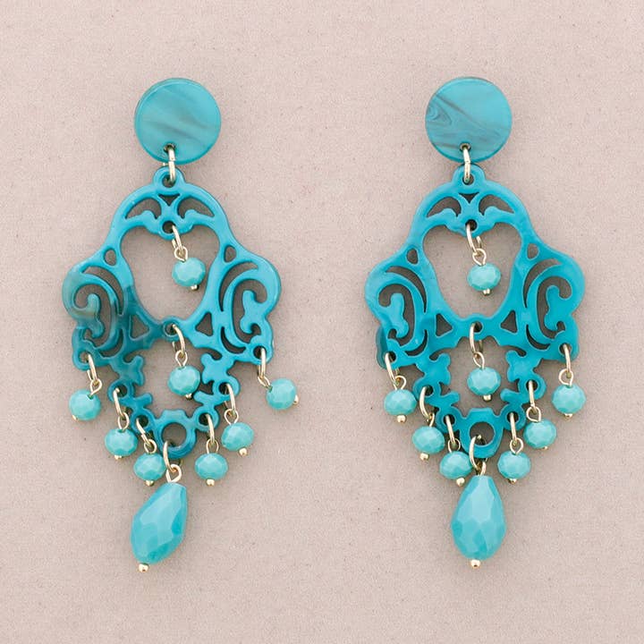 Resin Ball Pendant Earrings for wholesale by Sonata