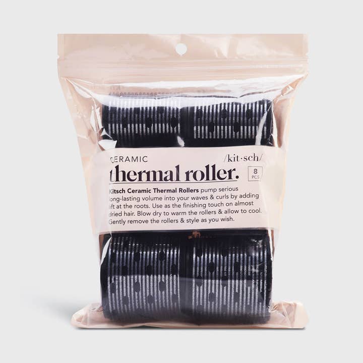 KITSCH – Großhandel Lockenwickler – Haarrolle aus Keramik, 8 Stück