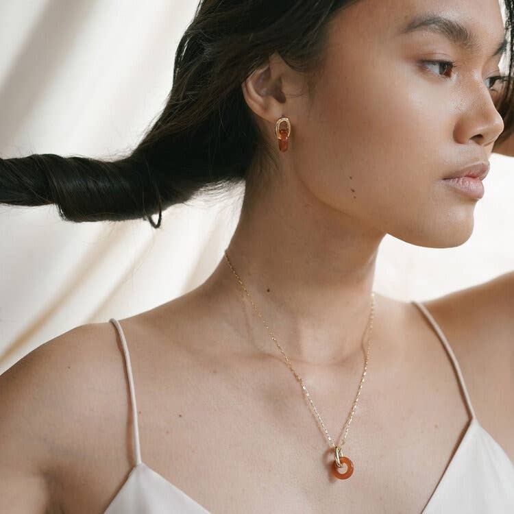 Lindsay Lewis – wholesale Dangle earrings – Anna Earrings - Brick1