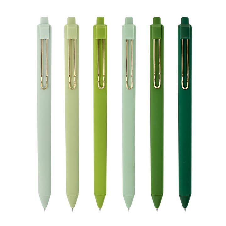 Wrapables.com - Wholesale Pen - Wrapables Retractable Black Ink Gel Pens, 0.5mm (Set of 6)