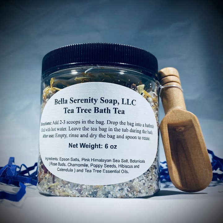 Tea Tree Bath Tea for wholesale by Bella Serenity Soaps