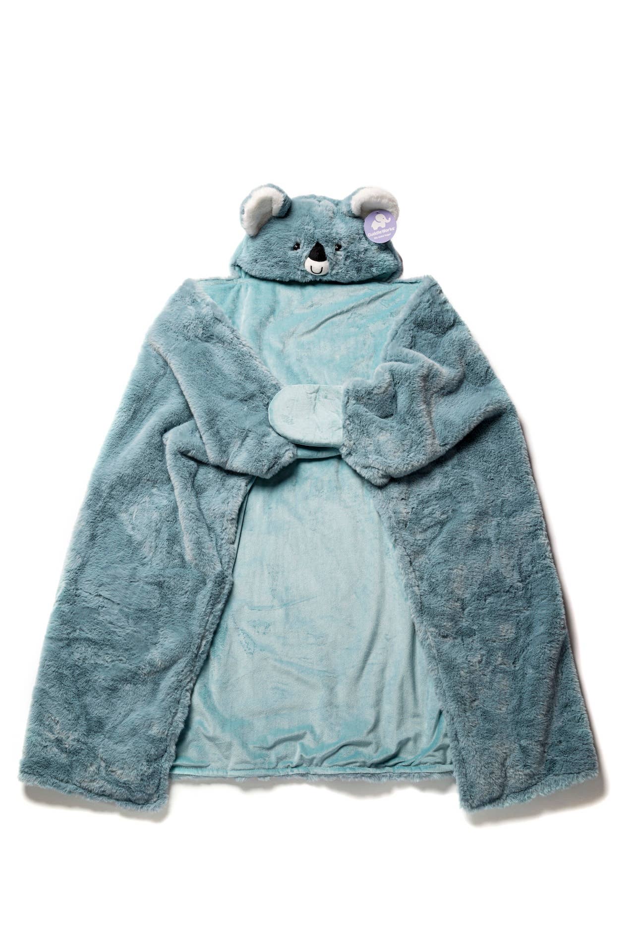 Plushland - Wholesale Security/Cuddle Blanket - Baby - Cuddleworks Weighted Plush Hooded Blanket - Sensory Comfort1