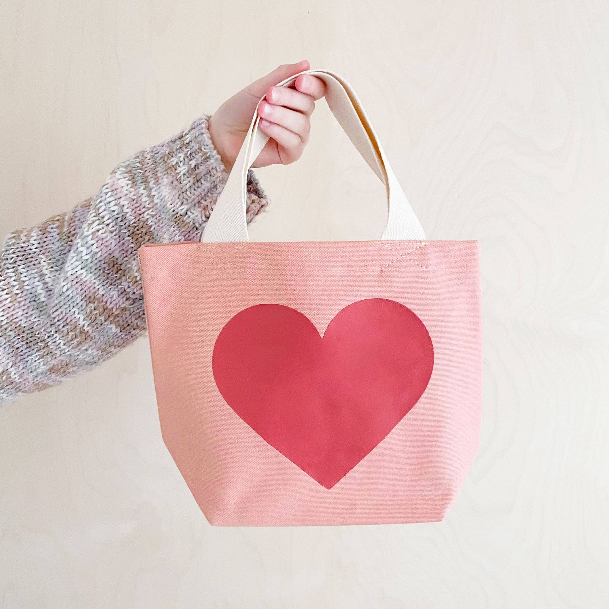 Alphabet Bags – wholesale Tote Bag – Child – Heart - Little Pink Bag0