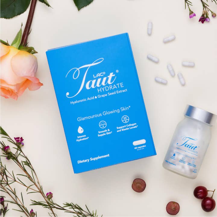 Taut Collagen Drink - Wholesale Oral Supplement/Vitamin - Taut® Hydrate: Hyaluronic Acid Pills & Vegan Supplement1