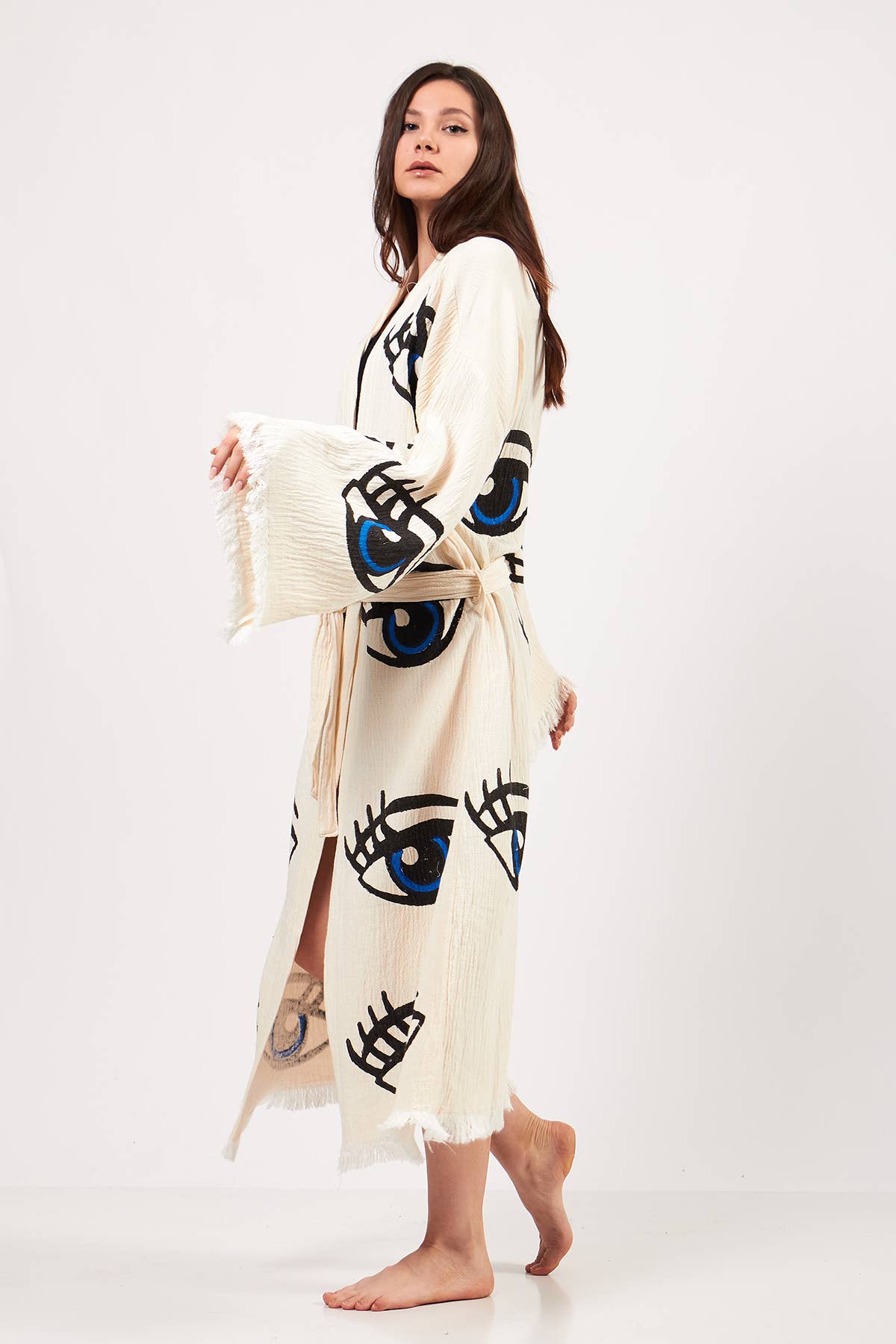 Yaz Concepts – wholesale Kimono – Women's – Eye Print Bathrobe | Festival Kimono | Evil Eye Clothing8