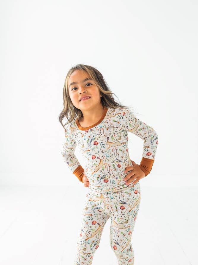 Set pigiama in due pezzi Forest Frolic per la vendita all'ingrosso da parte di Wildwoven