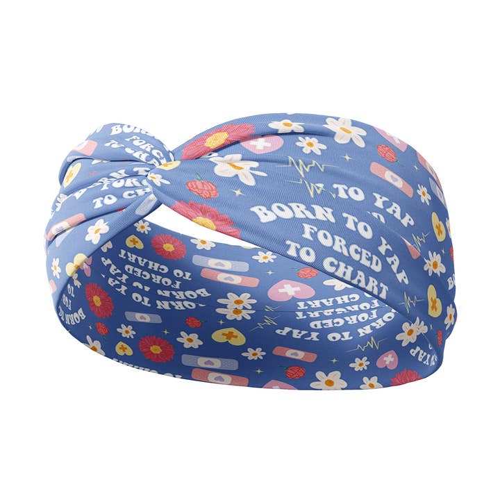 Born to Yap, Forced to Chart for wholesale by Lilac Market Headbands