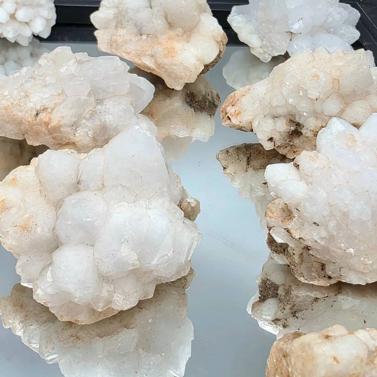 Distinction Crystals - Wholesale Spiritual Stone/Crystal - Sahara Snow Quartz Crystal Clusters 100-125g2