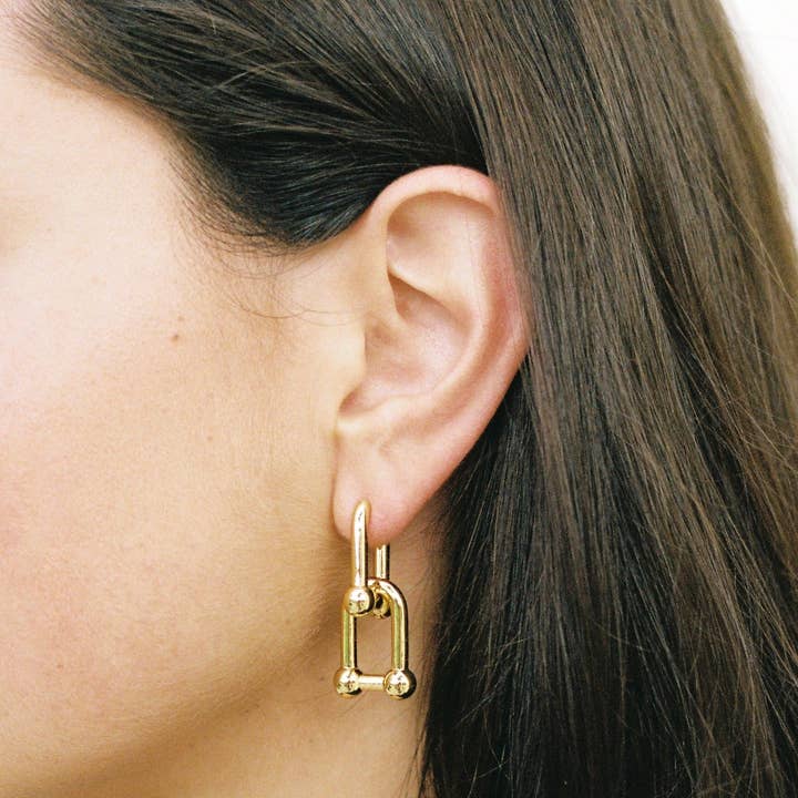 'MARGOT Link Earrings' for wholesale by Sun Muse Studio