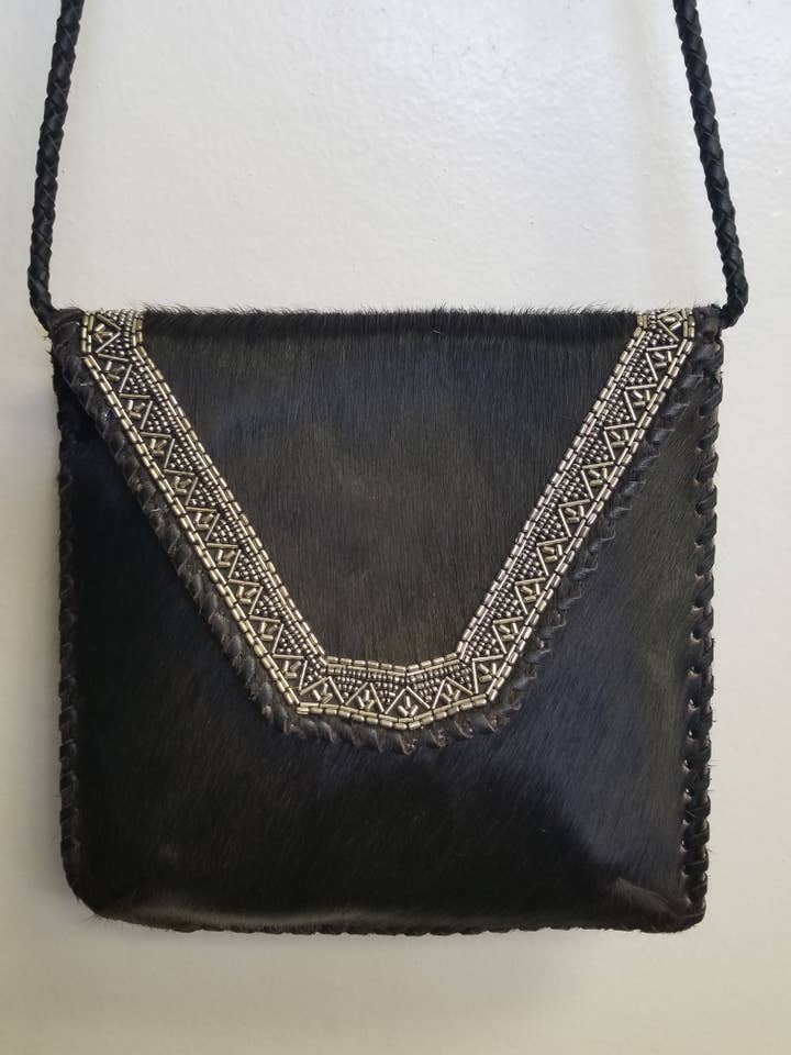 LEATHER BOHO HAIRON #FAND 5001 - S for wholesale by Ricki designs