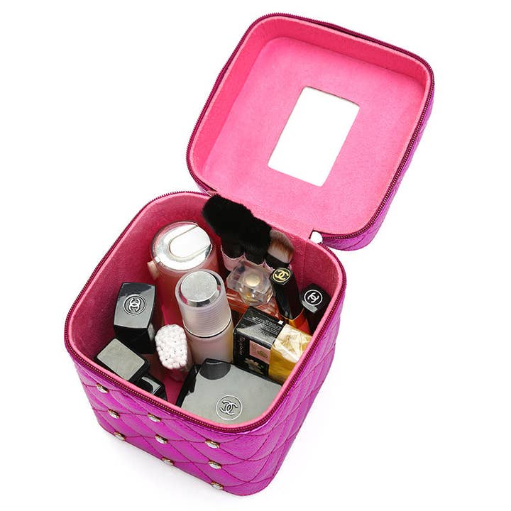 Ole - Wholesale Makeup/Cosmetic Bag - Rhinestone Make-up Box HB23973