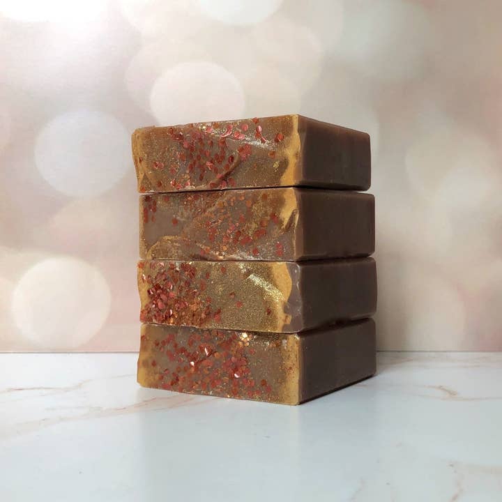 Dragonfly DayDream - Wholesale Bar Soap - MYRRH, FRANKINCENSE and Gold Artisan Soap Bar1