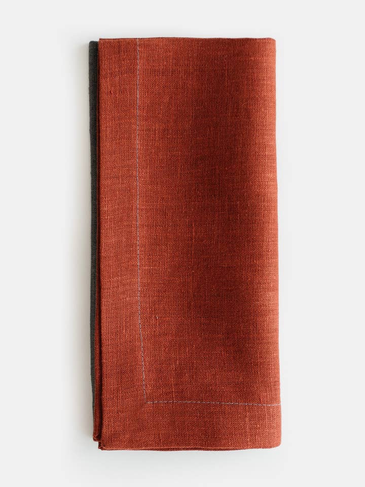 Serviettes en lin Faro - Disponibles en 5 couleurs, lot de 4 pour la vente par Linen Way Inc.