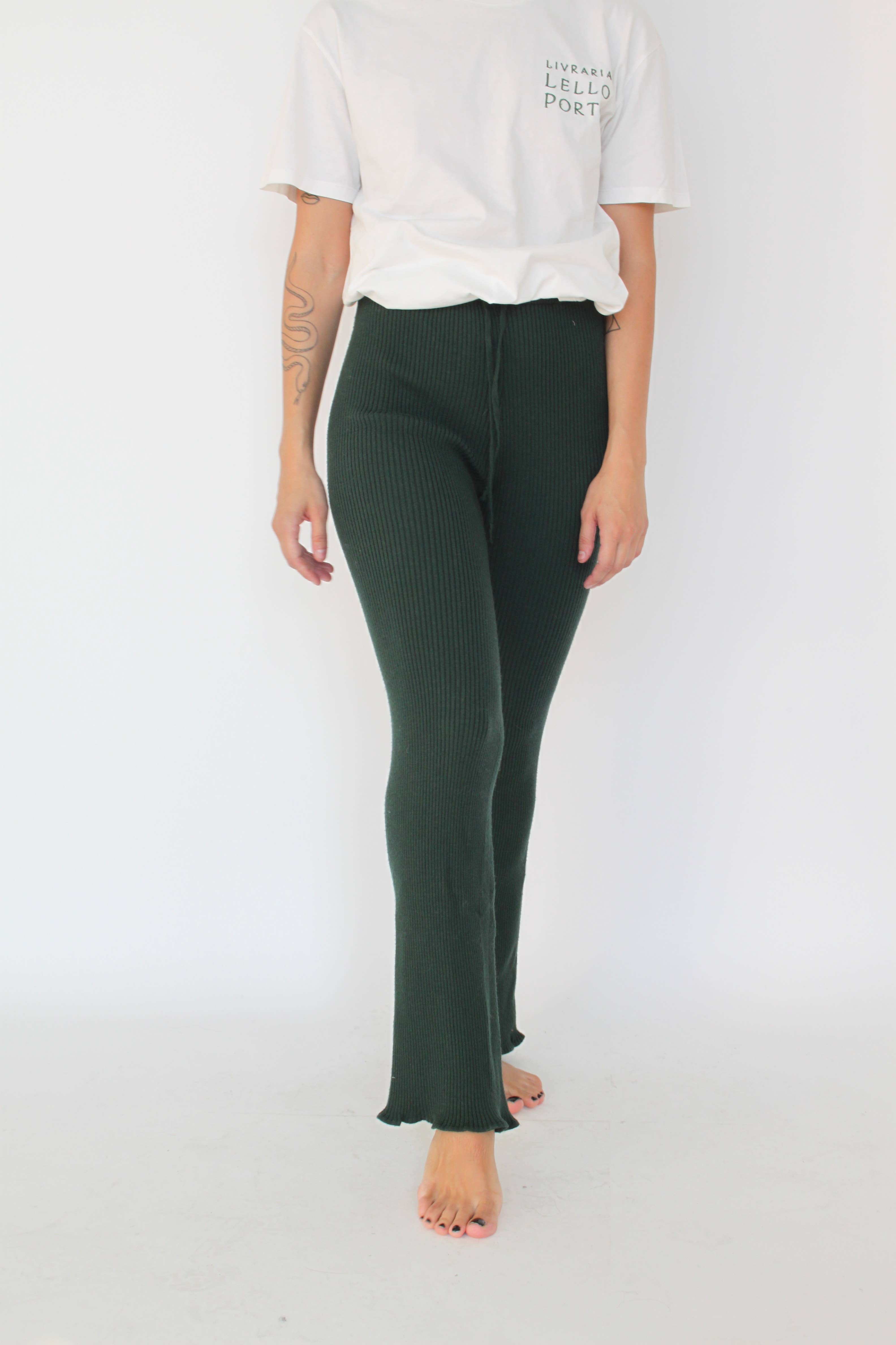 Darkgreen Lavanda Pants - Ultra soft knit pants for wholesale on Faire0
