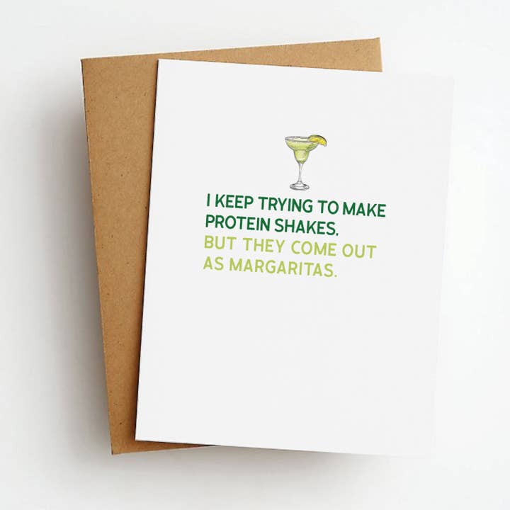 Margaritas Funny Everyday Greeting Card for wholesale by Skel & Co