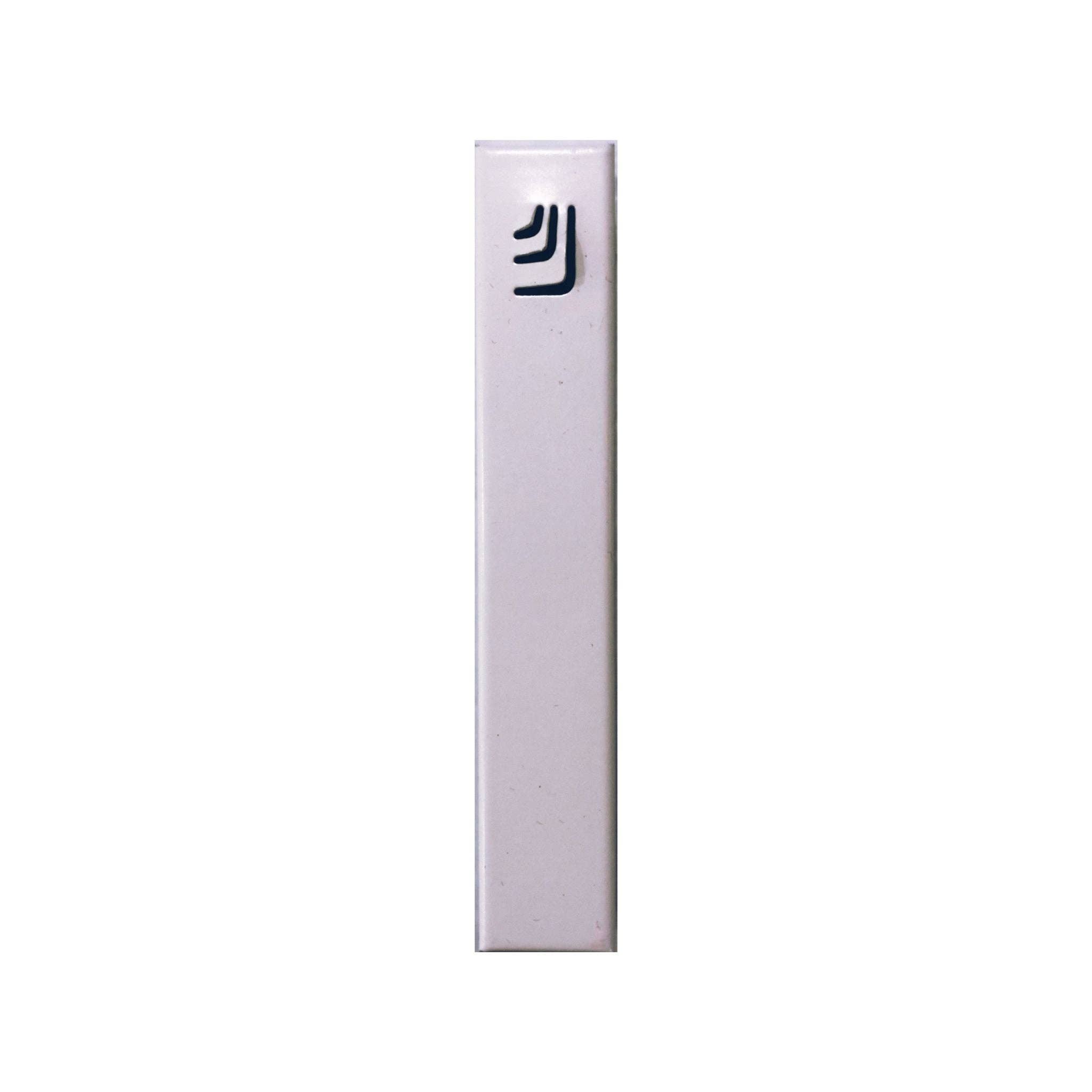 A&S Mezuzot – wholesale Dekorativt bordsobjekt – VIT Aluminium Mezuzah Case