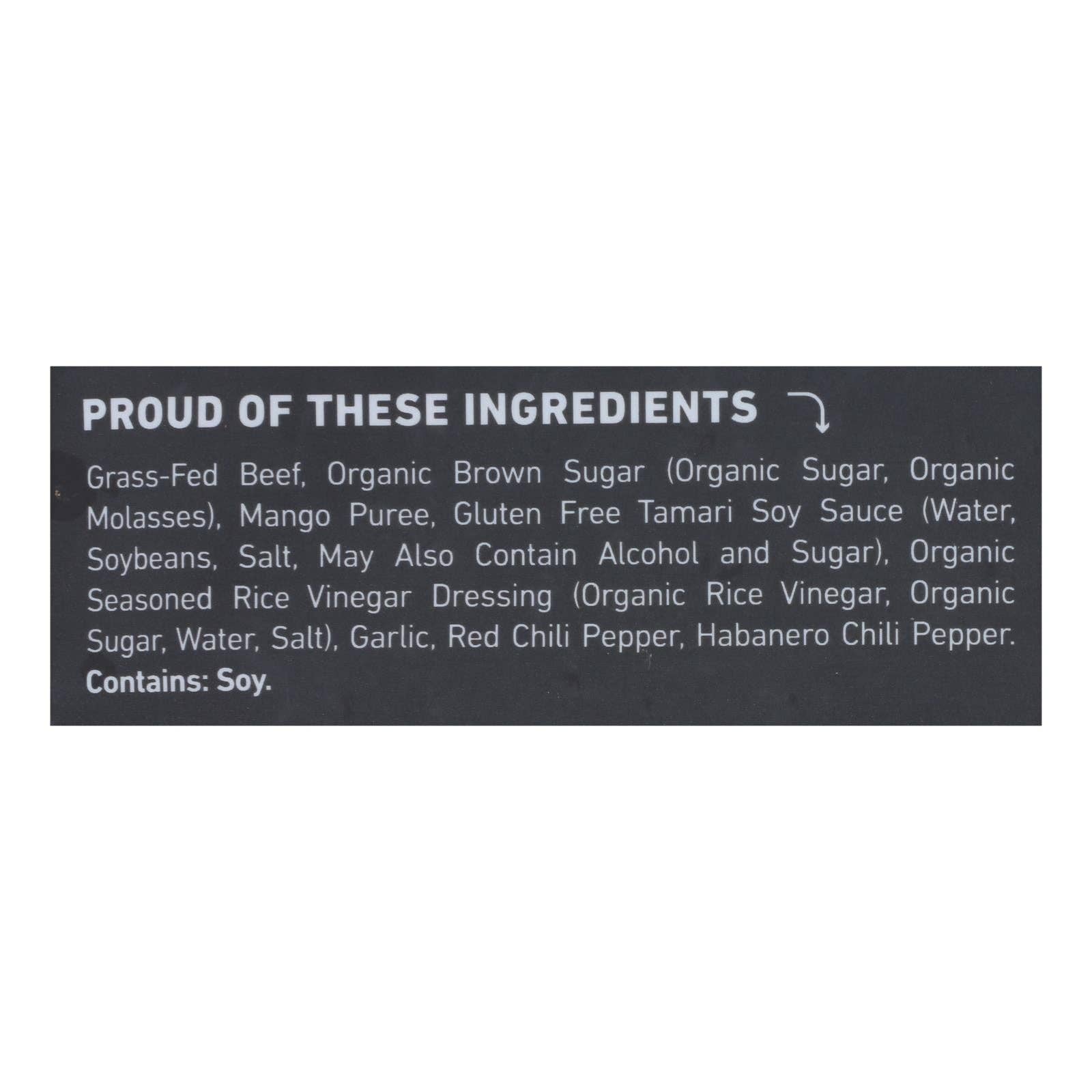 Ware Spark - Wholesale Jerky - Country Archer - Jerky Beef Mango Habanero - Case Of 12-2.5 Oz2