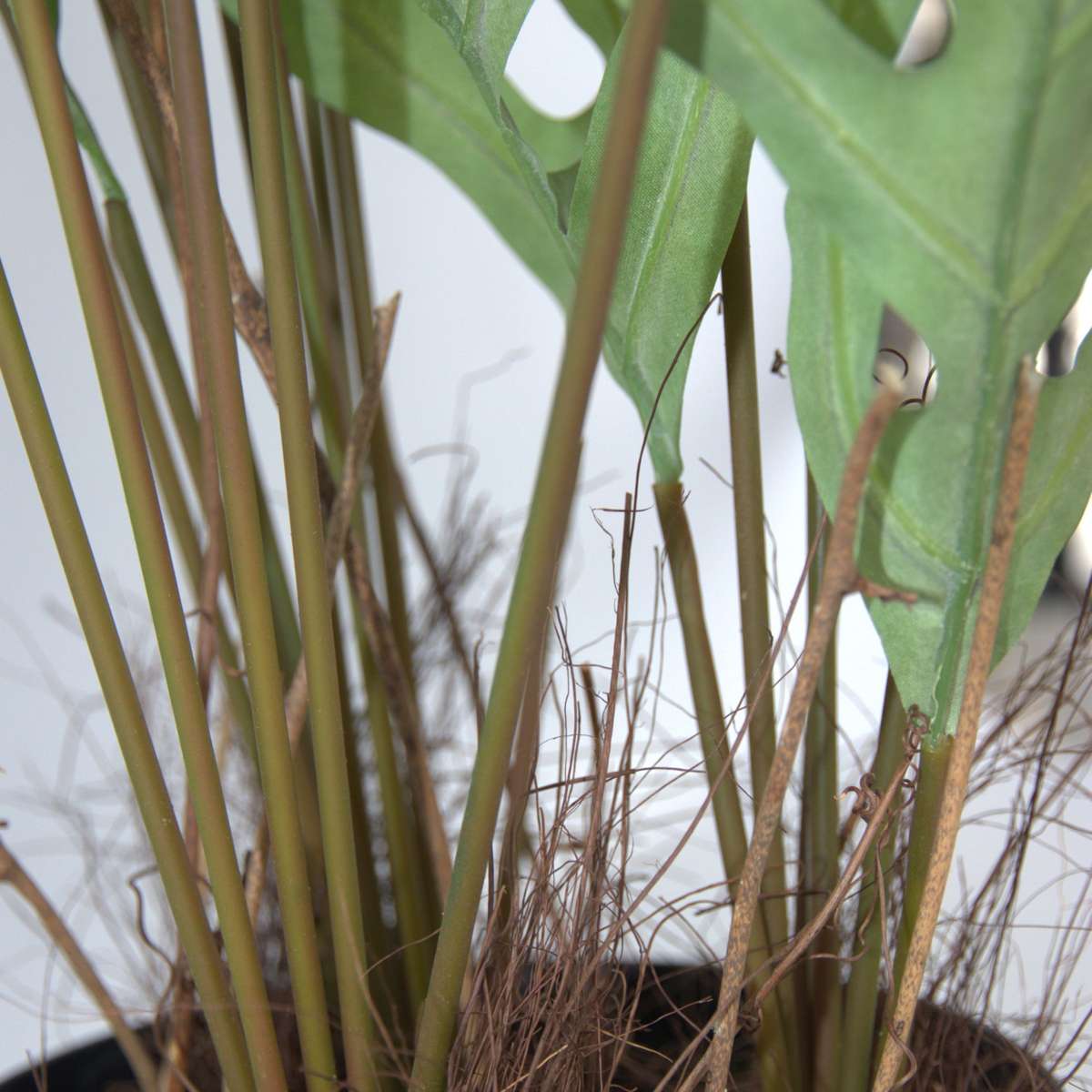 Oasis of Life - Vendita all'ingrosso Piante artificiali - Felce artificiale – 80 cm di altezza – Pianta artificiale premium – Felce realistica in blu-verde – Senza manutenzione e durevole – Per soggiorno, ufficio e decorazione moderna.7