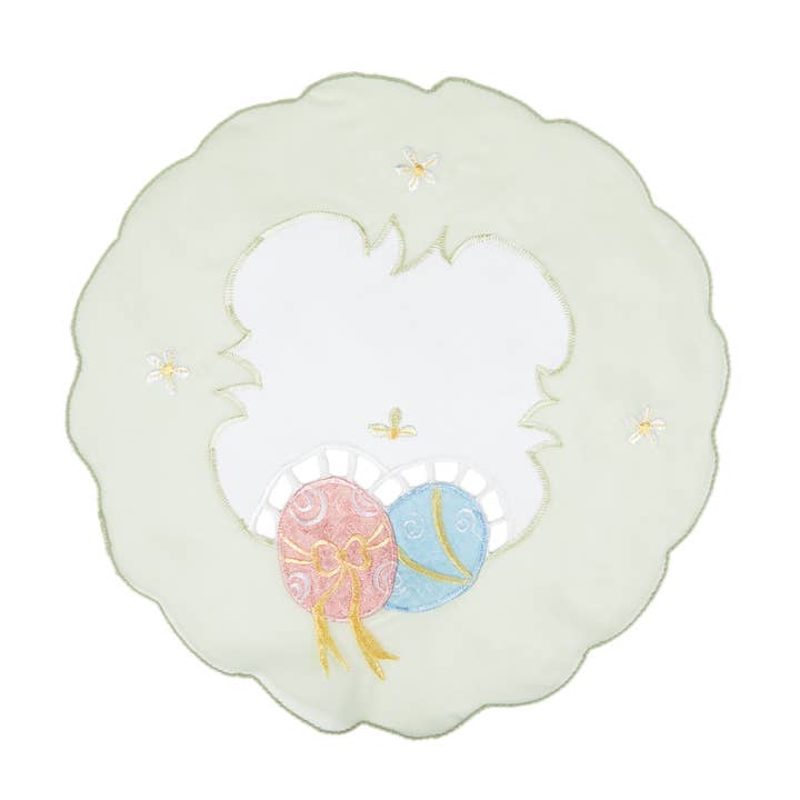 Uovo di Pasqua-12Rnd-Centrini-Set di 4 per la vendita all'ingrosso da parte di Xia Home Fashions & Manor Luxe