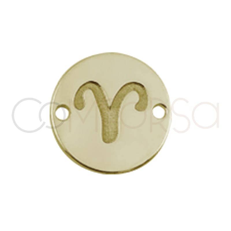 COM FORSA SL – wholesale Individuell berlock/hänge – 10 Mm 925 Silver Låglättnad Väduren Horoskopkontakt