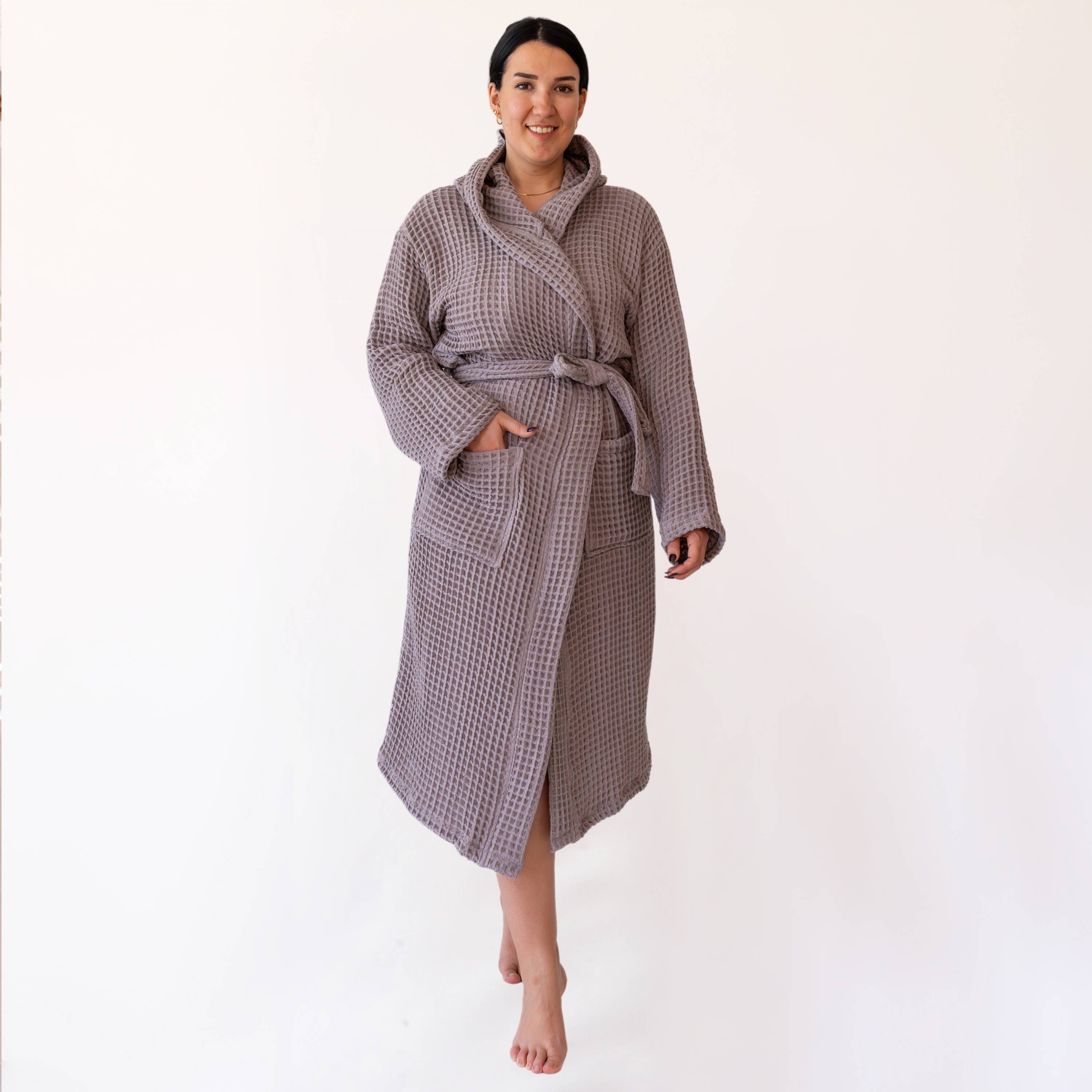 Vivamaison – Engroshandel Morgenkåbe - Unisex – Premium Vaflet Bomuld Badekåbe, Unisex Spa Komfort117