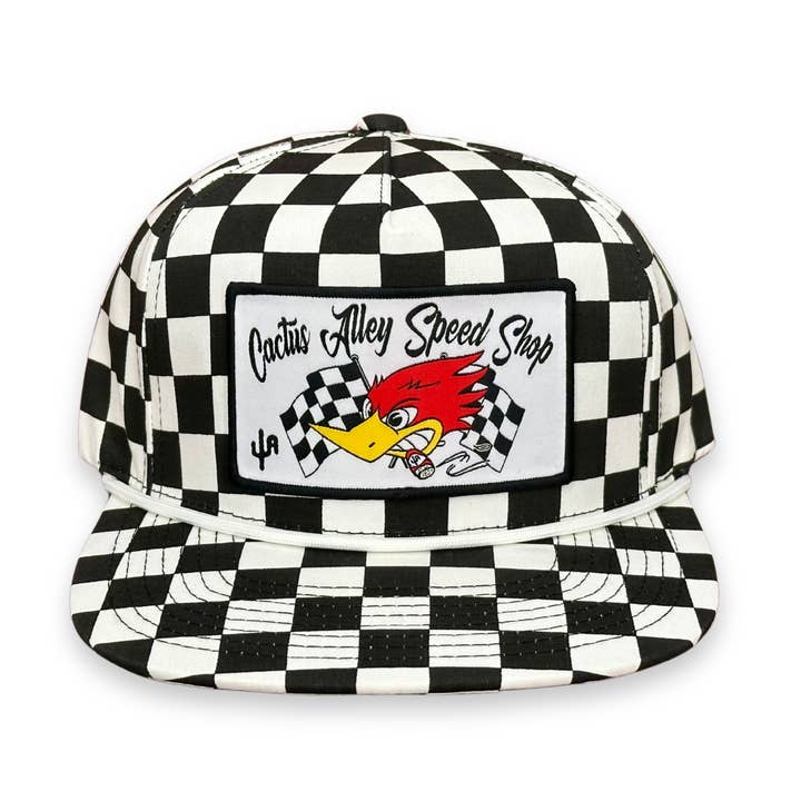 "Speed Shop" - Finish Line, Snapback Cap (2025) for wholesale by Cactus Alley Hat Co.