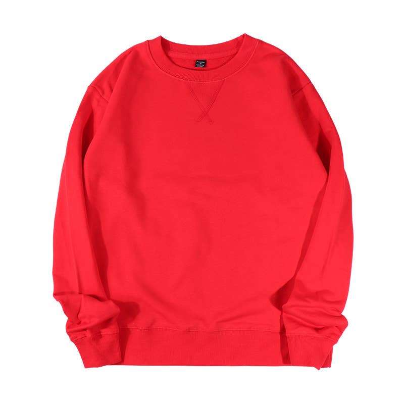 Rosa Clothing - Wholesale Sweatshirt - Women's - Athleisure loose fit plain cotton crewneck Sweatshirt5