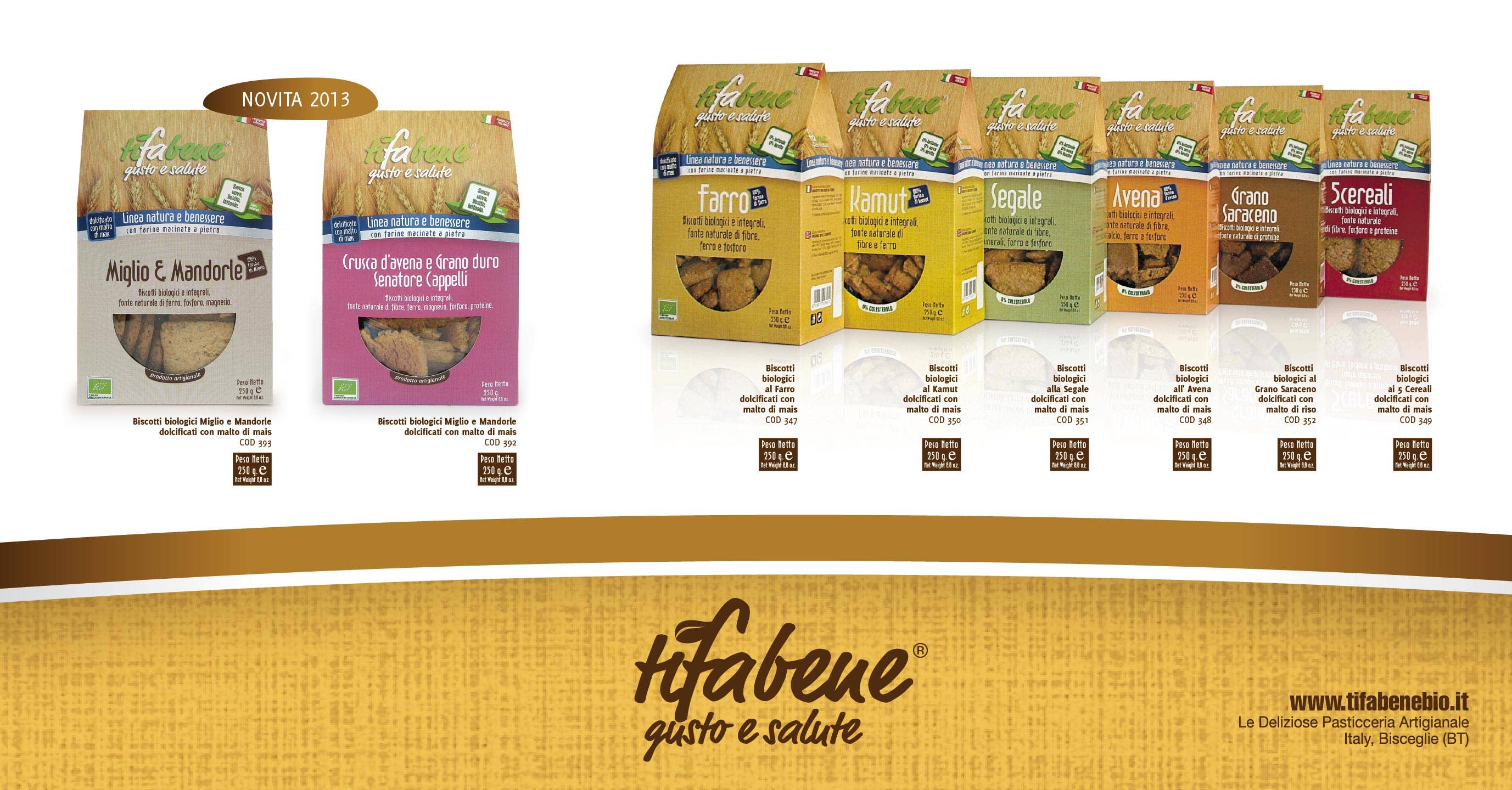 Le deliziose pasticceria sas Ti fa bene bio – Cookie por atacado – Segale - Biscoitos Digestivos Biológicos de Grãos Integrais5