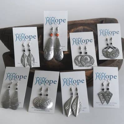 Pendientes de Plata, Juego de 8 para venta al por mayor de Project Have Hope