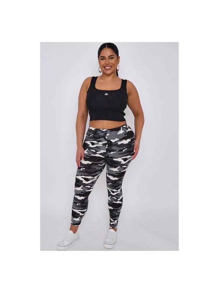Superbia – wholesale Fashion leggings – Women's – Superbia Super Soft Leggings High Waist (Large Size 14-22)3
