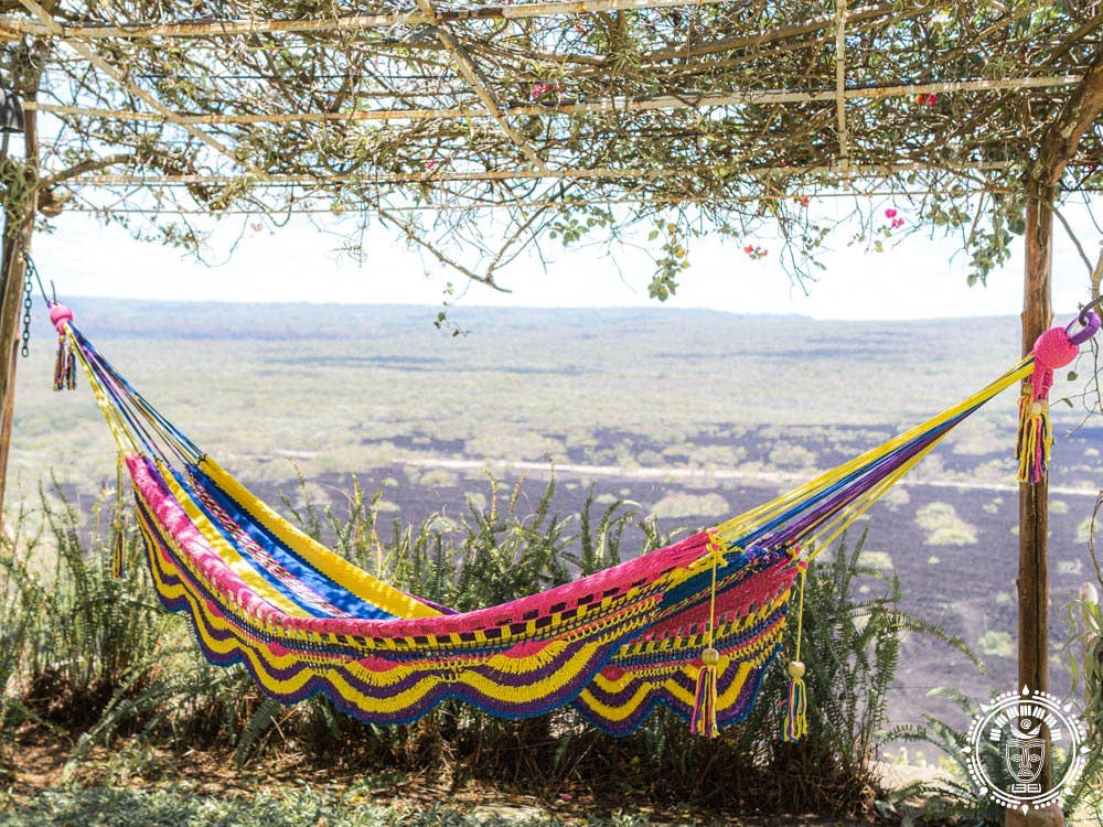 Blue Zapatera XL multicolor hammock for wholesale on Faire1