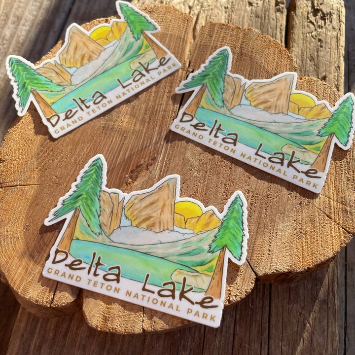 Delta Lake Sticker for wholesale by Holly Sage Art